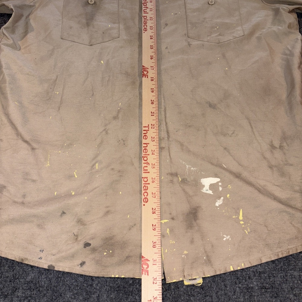 Prison Inmate Work Shirt Tan XL - Picture 6 of 8